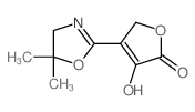 2(5H)-Furanone,4-(4,5-dihydro-5,5-dimethyl-2-oxazolyl)-3-hydroxy- Structure