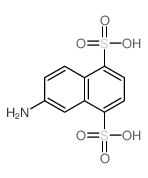 6-aminonaphthalene-1,4-disulfonic acid Structure
