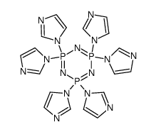 hexakis(imidazolyl)cyclotriphosphazene结构式