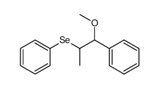 1-phenyl-1-methoxy-2-phenylselenenyl propane Structure