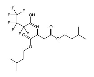Diisopentyl 2-[(2,2,3,3,4,4,4-heptafluorobutanoyl)amino]succinate Structure