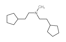 2-cyclopentyl-N-(2-cyclopentylethyl)-N-methyl-ethanamine Structure