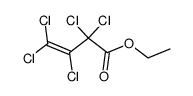 pentachloro-but-3-enoic acid ethyl ester结构式