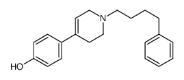 4-[1-(4-phenylbutyl)-3,6-dihydro-2H-pyridin-4-yl]phenol结构式