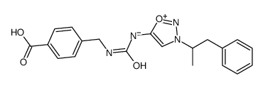 4-[[[3-(1-phenylpropan-2-yl)oxadiazol-3-ium-5-yl]carbamoylamino]methyl]benzoate Structure
