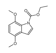 4,7-dimethoxyindole-1-carboxylic acid ethyl ester Structure