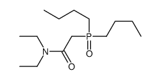 2-dibutylphosphoryl-N,N-diethylacetamide Structure