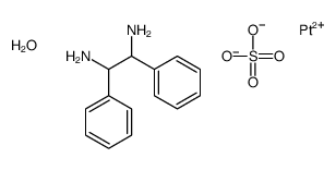 1,2-diphenylethane-1,2-diamine,platinum(2+),sulfate,hydrate Structure