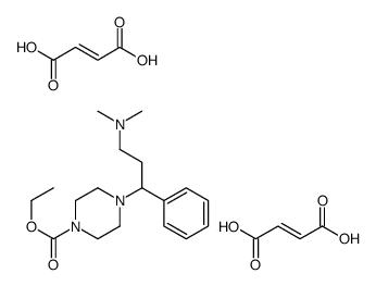 1-(3-Dimethylamino-1-phenylpropyl)-4-(ethoxycarbonyl)piperazine bis(hy drogen maleate)结构式