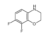 7,8-difluoro-2,3-dihydro-4H-1,4-benzoxazine结构式