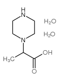 2-(哌嗪-1-基)丙酸二水合物结构式