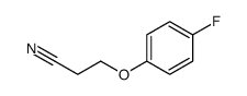 3-(4-氟苯氧基)丙腈结构式