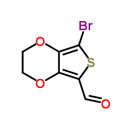 5-溴-2-(3,4-乙烯基双氧噻吩)甲醛结构式