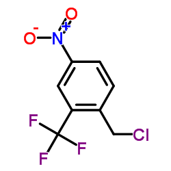1-(Chloromethyl)-4-nitro-2-(trifluoromethyl)benzene Structure