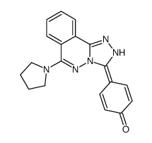 4-(6-pyrrolidin-1-yl-2H-[1,2,4]triazolo[3,4-a]phthalazin-3-ylidene)cyclohexa-2,5-dien-1-one Structure