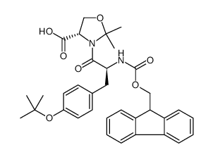 (4S)-3-[(2S)-3-[4-(叔丁氧基)苯基]-2-[[芴甲氧羰基]氨基]-1-氧代丙基]-2,2-二甲基-4-恶唑烷羧酸图片
