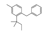 1-benzyl-4-methyl-2-(2-methylbutan-2-yl)benzene结构式