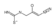 3-(carbamothioylamino)-1-diazonioprop-1-en-2-olate Structure