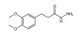 Benzenepropanoic acid, 3,4-dimethoxy-, hydrazide Structure