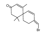 (+/-)-(E)-9-(Bromomethylene)-1,5,5-trimethylspiro<5.5>undeca-1,7-dien-3-one Structure
