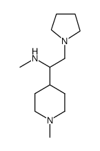 甲基-[1-(1-甲基-哌啶-4-基)-2-吡咯烷-1-基-乙基]-胺结构式