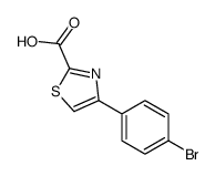 4-(4-溴苯基)噻唑-2-甲酸结构式