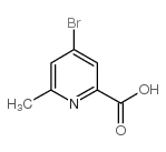 4-溴-6-甲基-2-吡啶甲酸结构式