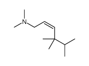 N,N,4,4,5-pentamethylhex-2-en-1-amine结构式