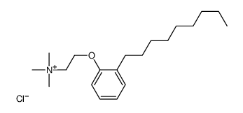 trimethyl-[2-(2-nonylphenoxy)ethyl]azanium,chloride Structure