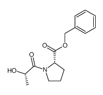 1-<(S)-2-hydroxy-1-oxopropyl>-L-proline phenylmethyl ester Structure