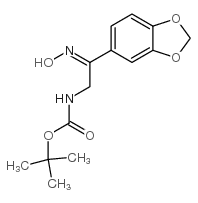 (2-苯并[1,3]二氧代l-5-基-2-羟基亚氨基乙基)-氨基甲酸叔丁酯结构式