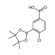 5-Carboxy-2-chlorophenylboronic acid, pinacol ester structure
