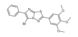 5-bromo-6-phenyl-2-(3,4,5-trimethoxyphenyl)imidazo[2,1-b][1,3,4]thiadiazole Structure