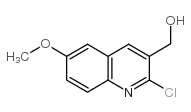 (2-氯-6-甲氧基喹啉-3-基)甲醇结构式