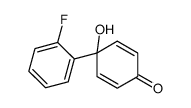 4-(2-fluorophenyl)-4-hydroxycyclohexa-2,5-dien-1-one结构式