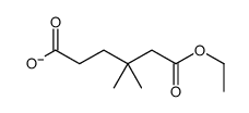 6-ethoxy-4,4-dimethyl-6-oxohexanoate结构式