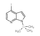 4-碘-1-(三甲基硅酯)-1H-吡咯并[2,3-B]吡啶结构式