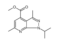 1H-Pyrazolo[3,4-b]pyridine-4-carboxylic acid, 3,6-dimethyl-1-(1-methylethyl)-, methyl ester Structure