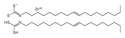 bis[(Z)-9-octadecen-1-yldithiocarbamato-S,S')]zinc structure