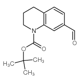 7-FORMYL-3,4-二氢-喹啉-1-甲酸叔丁酯结构式