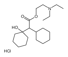 2-(diethylamino)ethyl 2-cyclohexyl-2-(1-hydroxycyclohexyl)acetate,hydrochloride Structure