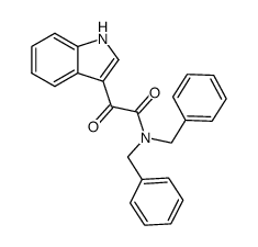 indol-3-yl-glyoxylic acid dibenzylamide结构式