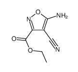 5-Amino-4-cyano-3-isoxazolecarboxylic acid ethyl ester Structure