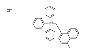 (4-methylnaphthalen-1-yl)methyl-triphenylphosphanium,chloride Structure