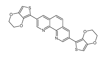 3,8-bis(2,3-dihydrothieno[3,4-b][1,4]dioxin-5-yl)-1,10-phenanthroline Structure