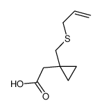 2-[1-(prop-2-enylsulfanylmethyl)cyclopropyl]acetic acid Structure