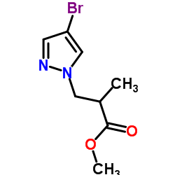 3-(4-溴-1H-吡唑-1-基)-2-甲基丙酸甲酯结构式