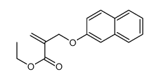 ethyl 2-(naphthalen-2-yloxymethyl)prop-2-enoate结构式
