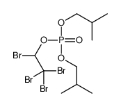 bis(2-methylpropyl) 1,2,2,2-tetrabromoethyl phosphate Structure