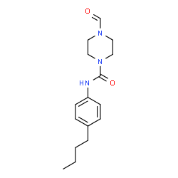 N-(4-BUTYLPHENYL)(4-FORMYLPIPERAZINYL)FORMAMIDE Structure